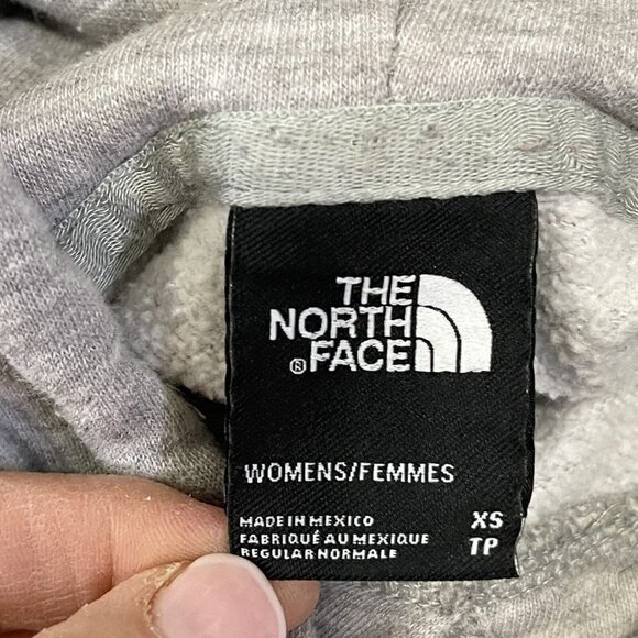 The North Face Womens Sweatshirt Pullover Hoodie Gray Grey Kangaroo Pocket XS - Picture 2 of 16